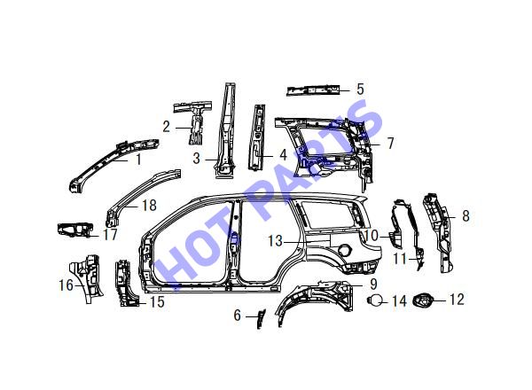 SIDE WALL FRAME & COVER PLATE