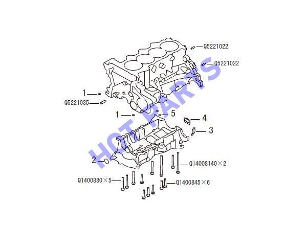 CYLINDER BLOCK INSTALLED ASSY 3